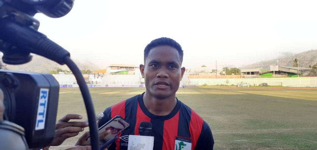 Silveiro Garcia (27), Jogador AS. Ponta Leste. Foto Abilio Gonçalves.